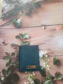 SriJeevanam's Samrudhi bifold card-holder | Plant-Based| Repurposed Agri Waste | Unisex | Green | Card-holder