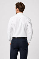 Venhoma Cotton Poplin Men's White Shirt