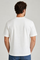 Venhoma Bio-Washed Cotton Men's White T-Shirt