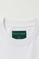 Venhoma Bio-Washed Cotton Men's White T-Shirt