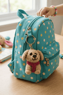SriJeevanam Jute Unisex Multicolor Puppy Keychain