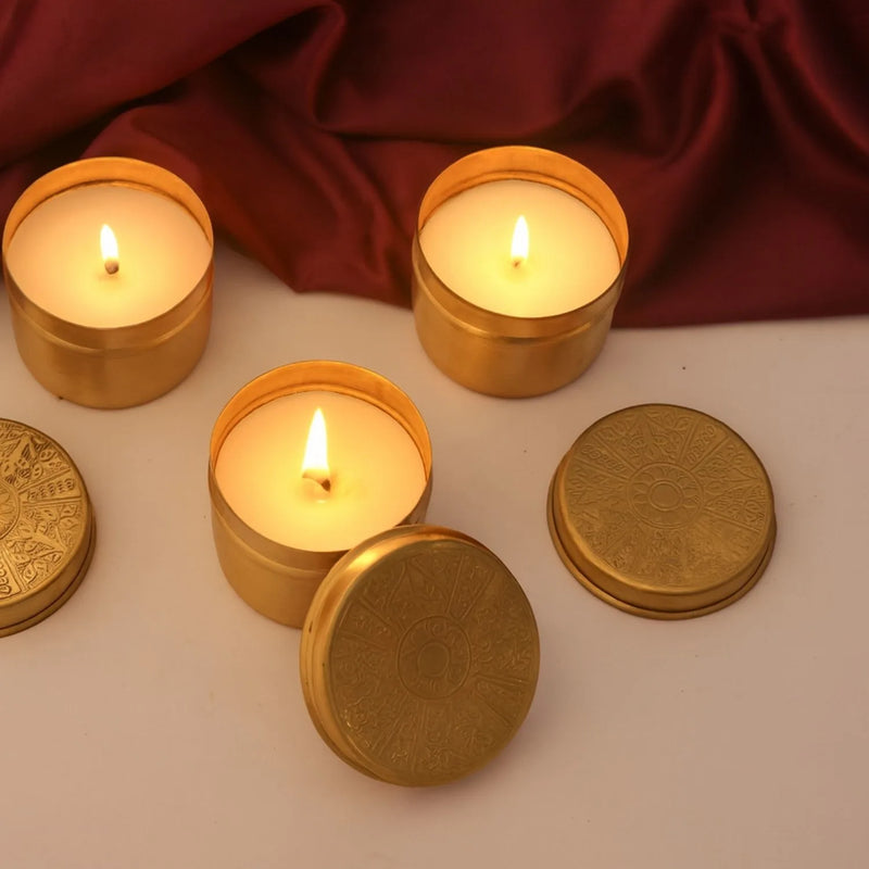 Pravaah Limited Edition Heritage Box – Handcrafted Brass Candle Gift Set