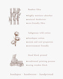 Rias Jaipur  Blue Ocean Big Pocket Dress in Handloom Cotton and Bamboo Blend