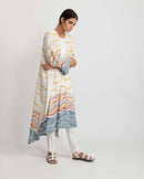 Rias Jaipur  Earth Crest Coord-Set in Handloom Cotton and Bamboo Blend