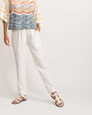 Rias Jaipur  Straight Sand Pant in Handloom Cotton and Bamboo Blend