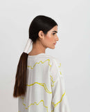 Rias Jaipur  Salmon Wave Short Dress in Handloom Cotton and Bamboo Blend