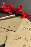 Unalome Be the Light Handmade Marigold Notecards - Set of 5