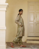 Upcycled Prasiolite Tunic Co-ord set