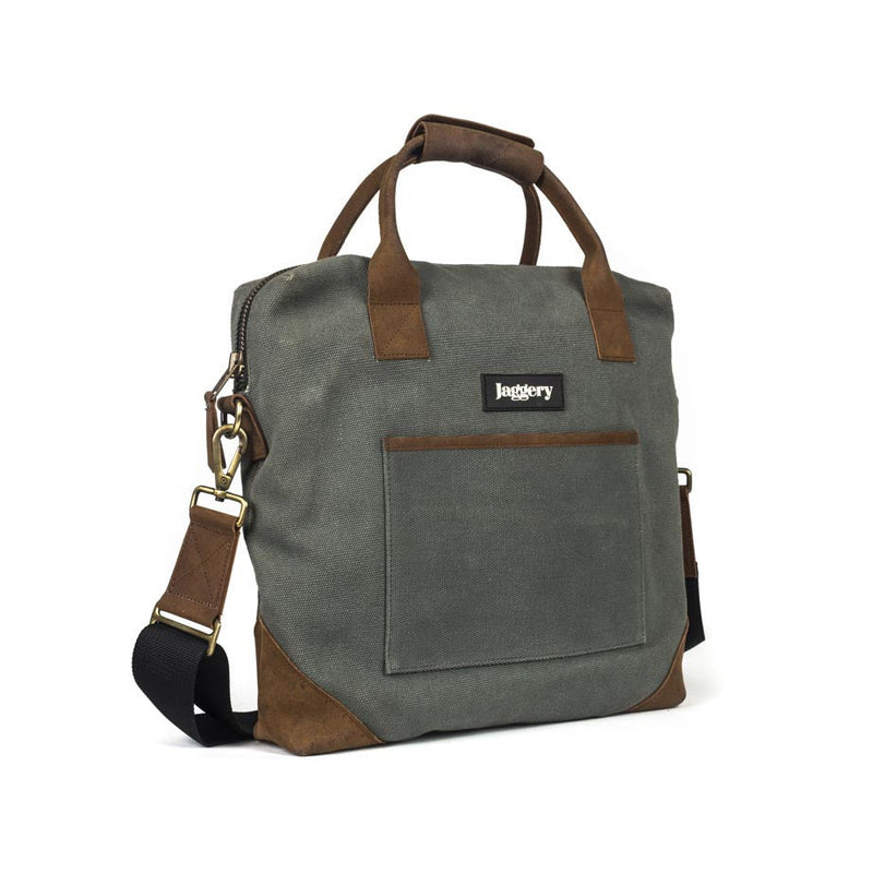 Jaggery Outback and Beyond Director's Bag in Olive Green & Brown [13" laptop bag]