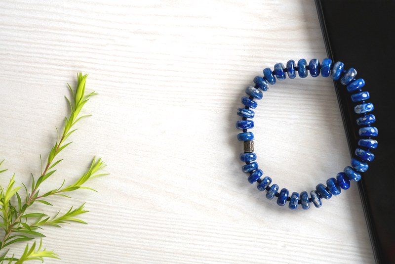 Bamboology Real Lapis Lazuli For Wisdom, Self-Expression, Insomnia, Depression And Thyroid Issues