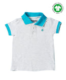 Organic Ash Polo Tshirt with Half Sleeves