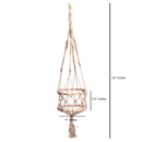 Upcycled Handmade Planter In Cotton Macrame