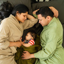 Organic Green Unisex Lounge Robe - Free Size