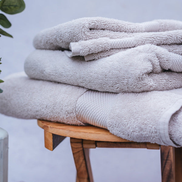 Organic Grey Bath Towel Set