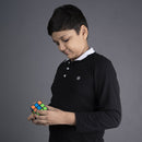 Organic Charcoal Polo Tshirt with Full Sleeves