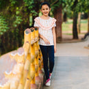 Organic Rose Tinted Ruffle Top