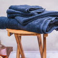 Organic Navy Bath Towel Set