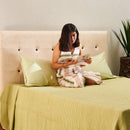 Organic Waffle Blanket Set - Seafoam