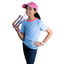 Organic Azure Playtime Tshirt With Half Sleeves