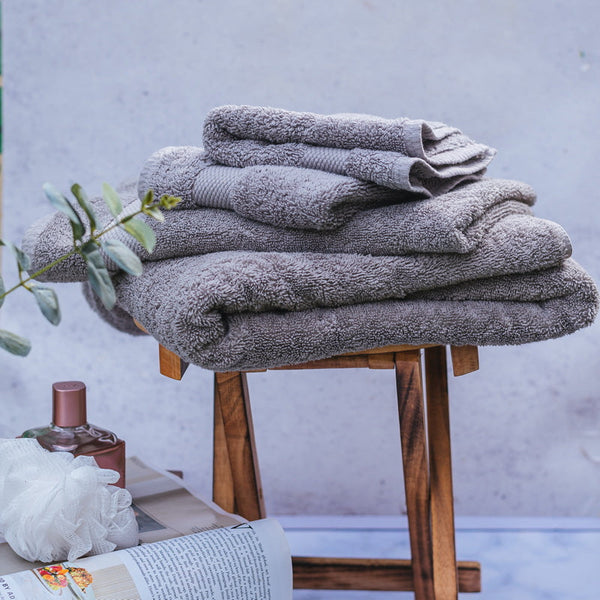 Organic Dark Grey Bath Towel Set