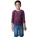 Organic Plum Playtime Tshirt With Full Sleeves