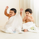 Organic Furry Friends Bath Towel Set - Vanilla