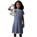 Organic Nautical A-line Dress