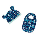 Organic Inky Cap and Reversible Bib Set