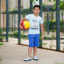 Organic Classic Blue Shorts with Flap Pockets