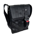 Jaggery Noir Freelancer's Satchel Bag in Rescued Car Seat Belts [11" cafe bag]