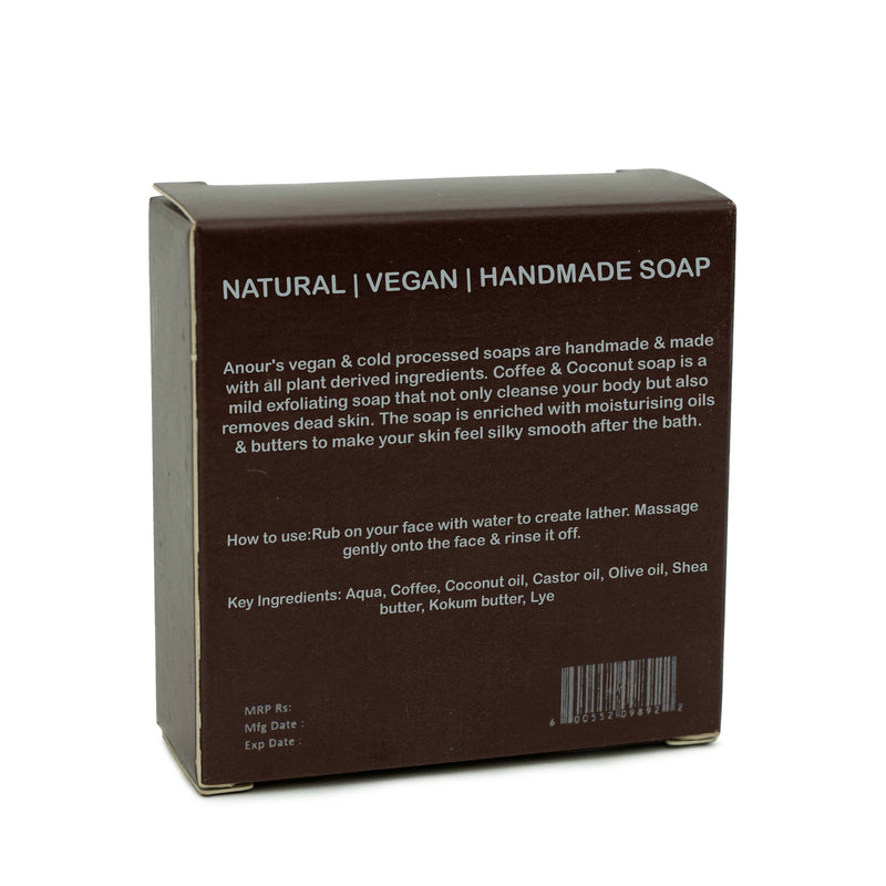 Anour Coffee & Coconut Vegan Bathing Soap