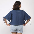 Women's Loose Fit Organic Cotton Top With Bell Sleeves