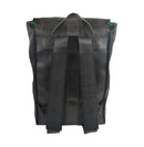 Jaggery Noir Fausto Backpack in Rescued Car Seat Belts