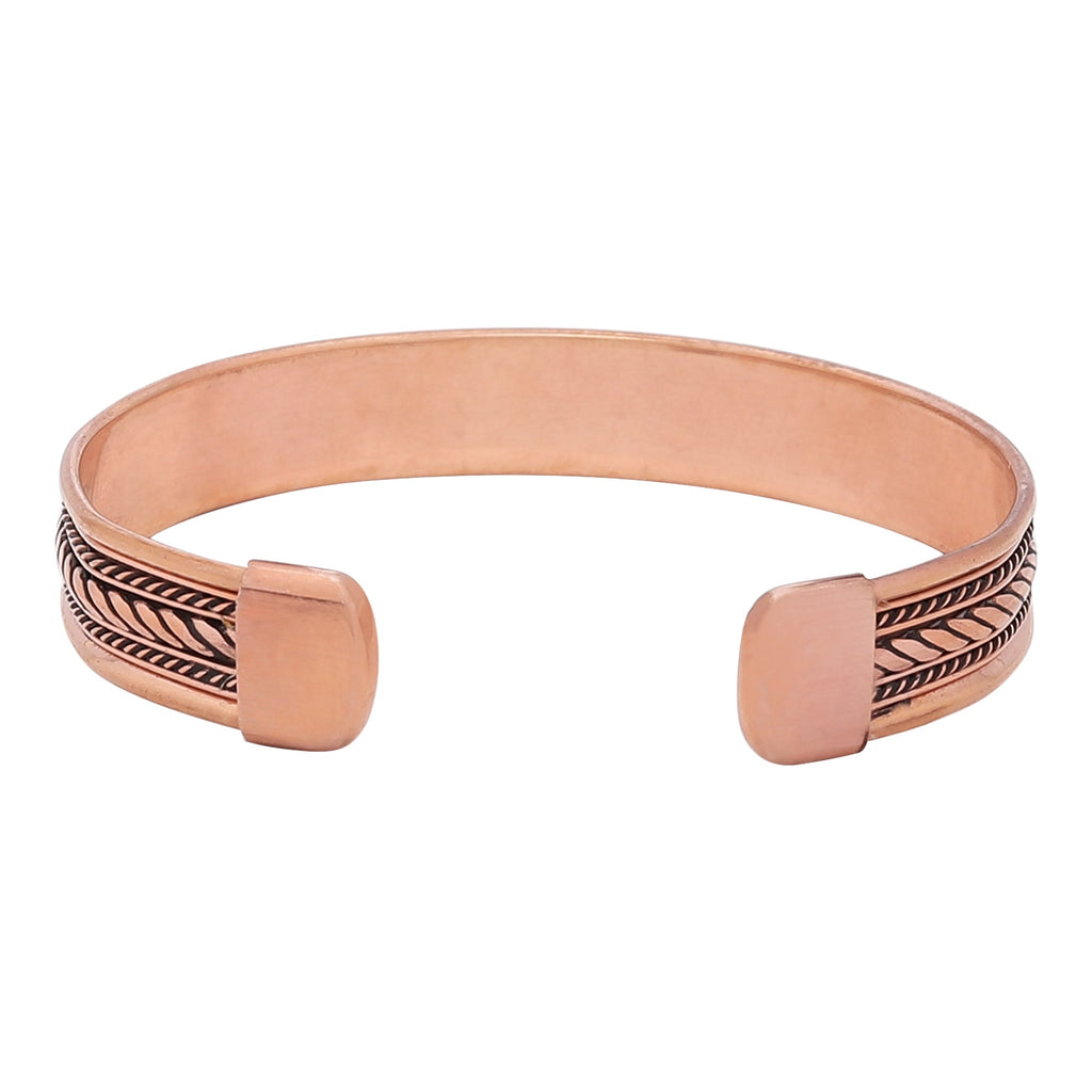 Bracelet Unisex Braided Copper Cuff at Rs 50/piece in Sambhal | ID:  24690120573