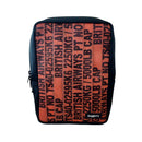 Jaggery Serially Circular Frontpack in Ex-British Cargo Belts and Rescued  Car Seat Belts [15" laptop Bag]