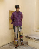 Upcycled Zero Waste Sapphire Frilled Shirt