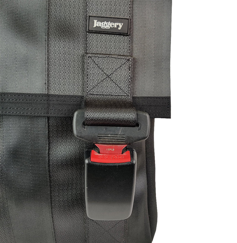Jaggery Noir Freelancer Bag in Car Seat Belts