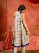 Saanjh- Notch collar Tunic | Kotpad Handloom Cotton Tunics | Prathaa