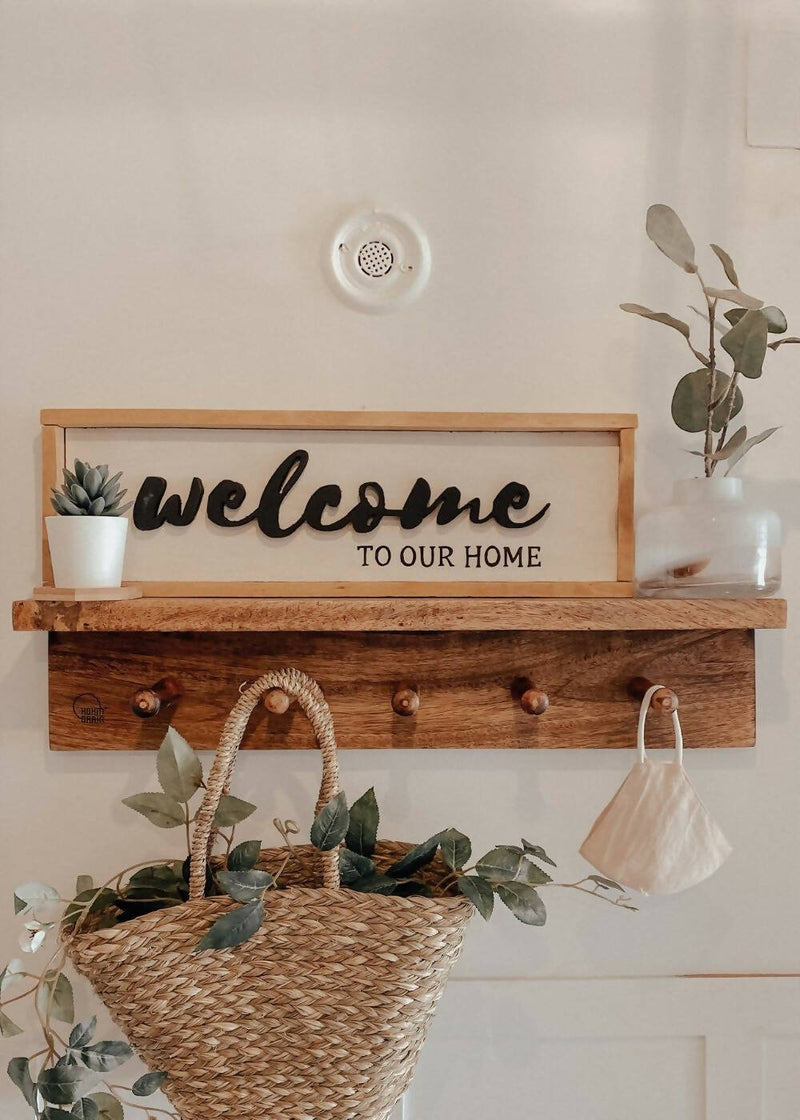 Welcome Coat Hanger Buy Eco-Frienldy Wooden Wall Hanger Buy On