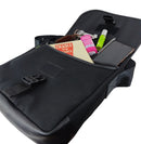 Jaggery Noir Satchel in Rescued Car Seat Belts [10" Cafe Bag]