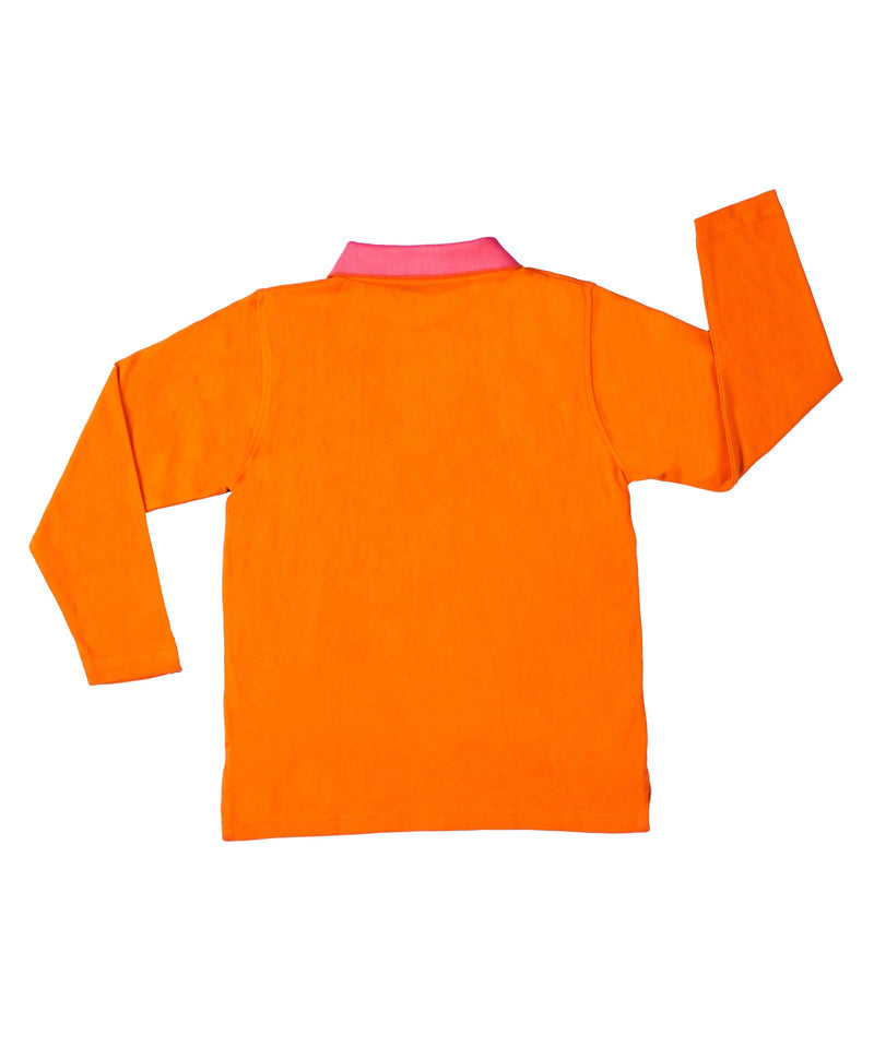 Organic Marigold Polo Tshirt with Full Sleeves