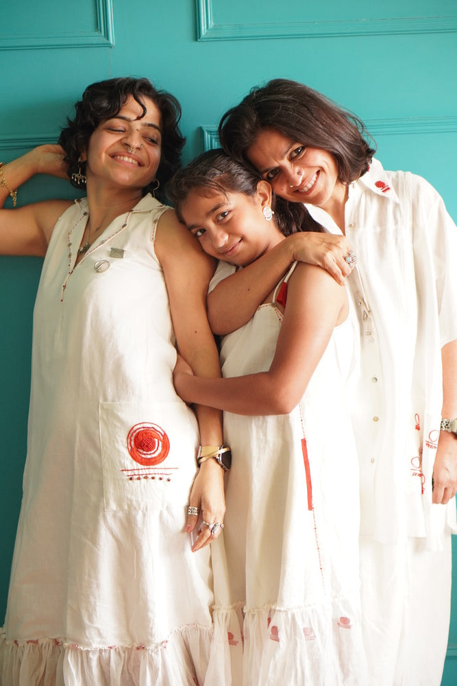 Shvet Maxi Dress | Mother Daughter Twinning Dress | Prathaa