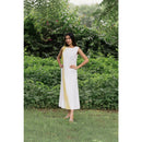 AC By Aratrika Chauhan 100% Organic Cotton Linen White Overlap Dress