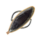 Jaggery Outback and Beyond Marlini Tote Bag in Rescued Army Olive Green Canvas & Salvaged Nubuck