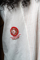 Prathaa Handloom Cotton Shvet Full Kaftan in White