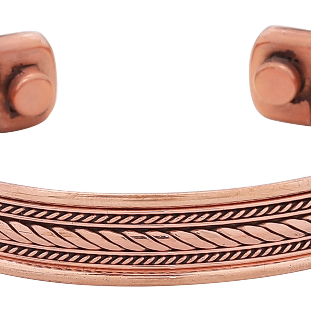 Amazon.com: Touchstone Handcrafted Copper Healing Hand Forged With Solid  And High Gauge Spiral Wire Braided Pattern Minimalistic Elegance Pure Copper  Bracelet And Identical Ring.: Clothing, Shoes & Jewelry