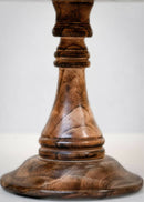 Hohmgrain Home Décor Dark Brown Seasoned Mango wood Handcrafted Detachable Cake Stand