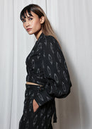 Earth Republic 100% Cotton Ikat Ebony Handloom Co-Ord Set