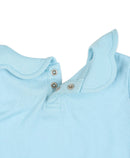 Organic Crayon Scalloped Collar Top