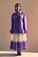 Circular fashion Amethyst Drop shoulder shirt